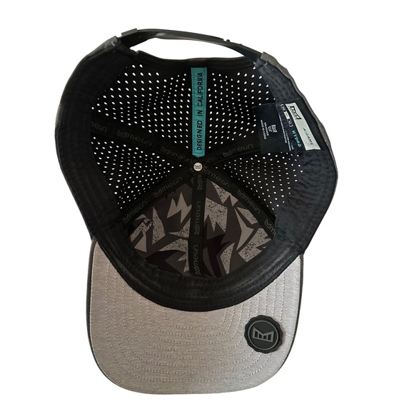 Melin A Game Hydro Baseball Cap Perforated Snapback Unisex Gray Adjustable Sz CL - Picture 3 of 11